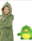 Kids Pets Blanket Hoodie Soft Plush