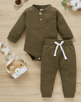 2Pcs Suit Toddler Long Sleeve Romper