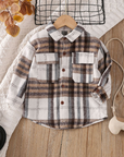 Toddler Plaid Patchwork Long Sleeve