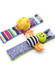 Baby Tiny Toes Rattle Sock Set