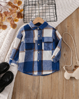 Toddler Plaid Patchwork Long Sleeve