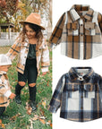 Toddler Plaid Patchwork Long Sleeve