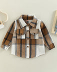 Toddler Plaid Patchwork Long Sleeve