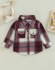 Toddler Plaid Patchwork Long Sleeve