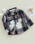 Toddler Plaid Patchwork Long Sleeve