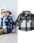 Toddler Plaid Patchwork Long Sleeve