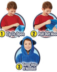 Kids Pets Blanket Hoodie Soft Plush