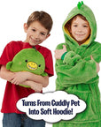 Kids Pets Blanket Hoodie Soft Plush