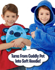 Kids Pets Blanket Hoodie Soft Plush